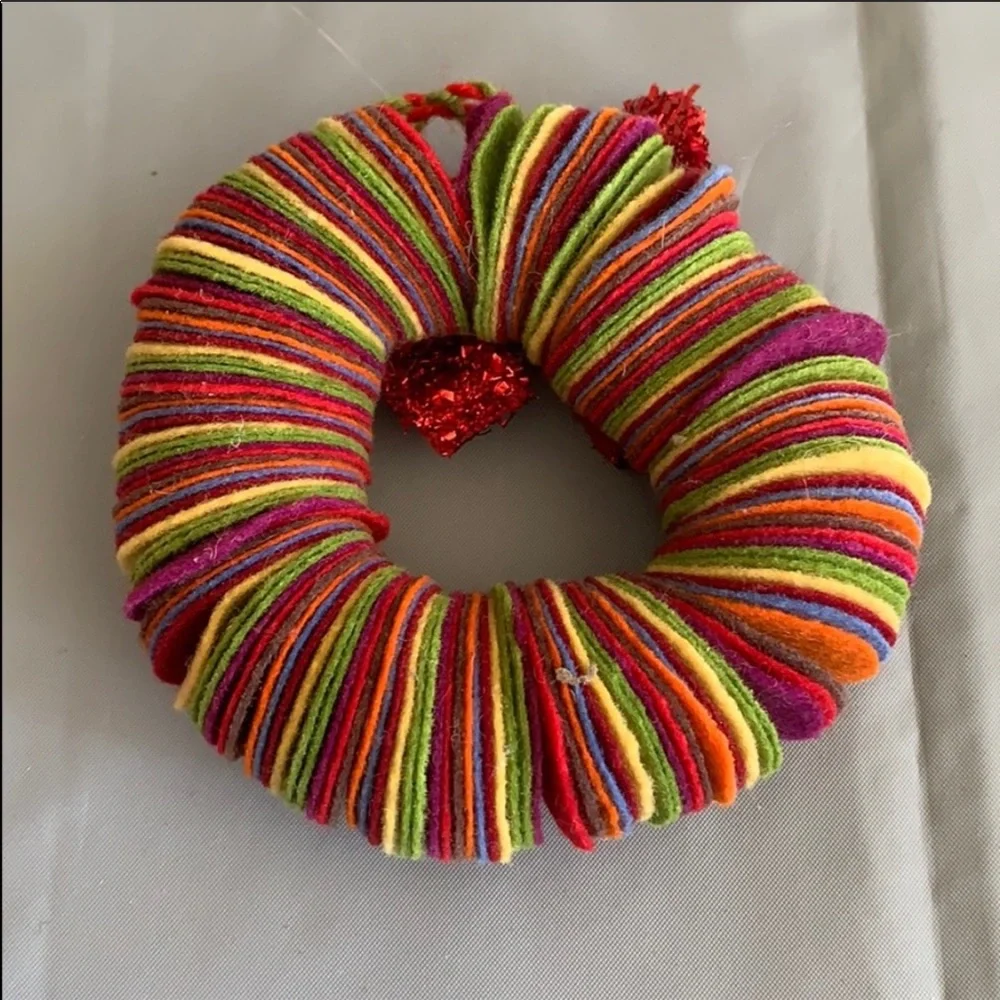 Multicolored Wreath Ornament
